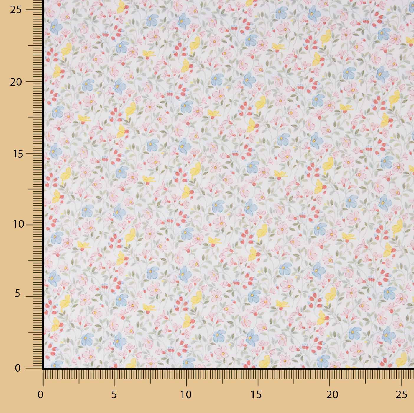 Percal estampado Valentina multicolorido - Ribes y Casals