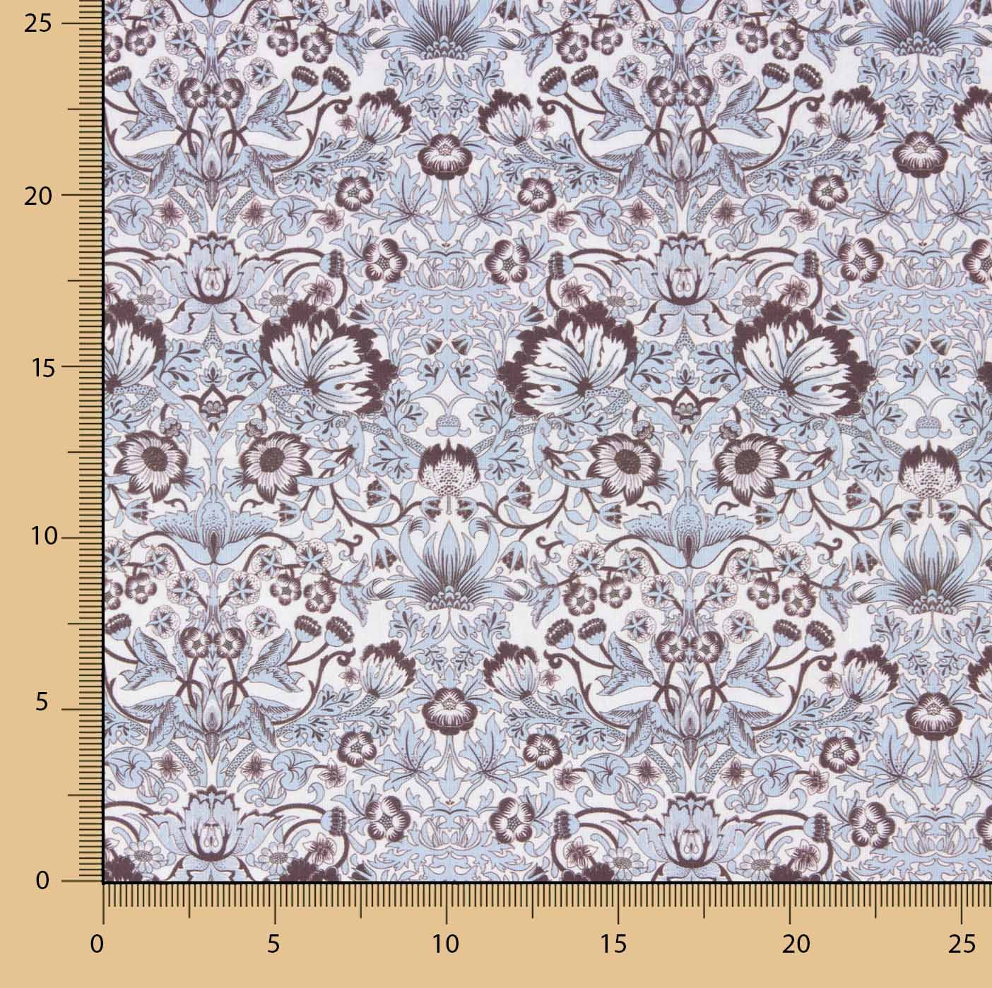 Percal estampado Willow azul - Ribes y Casals