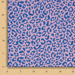 Percal estampado Nairobi rosa e azul - Ribes y Casals