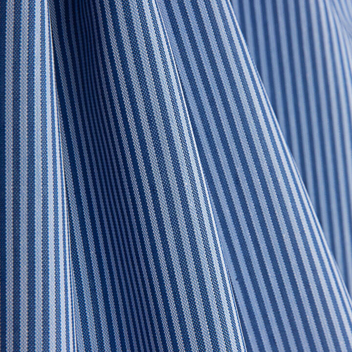 Percal Riscado Bicolor Azul 1 mm - Ribes y Casals