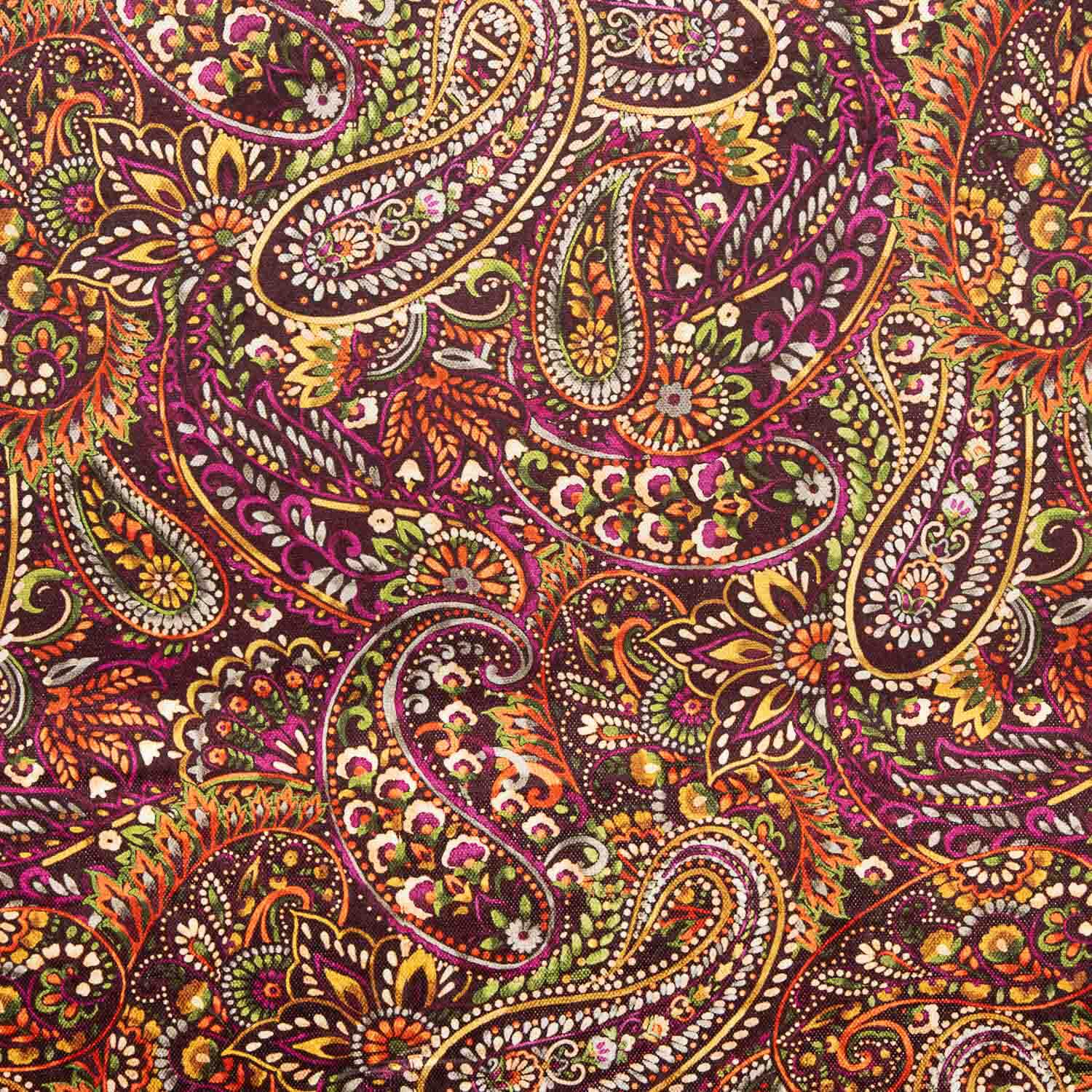 Ponto Aterciopelado Paisley Fúcsia - Ribes y Casals