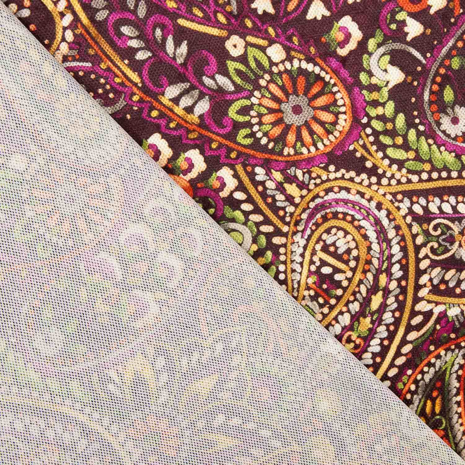 Ponto Aterciopelado Paisley Fúcsia - Ribes y Casals