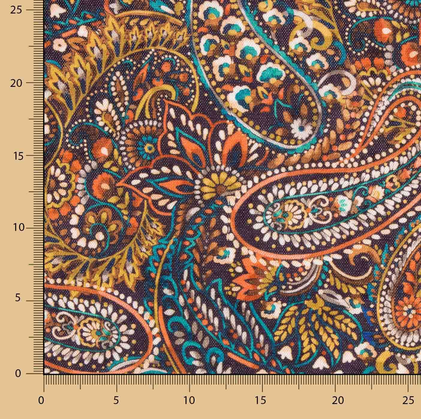 Ponto Aterciopelado Paisley Canard - Ribes y Casals