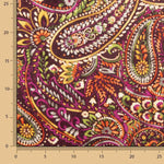 Ponto Aterciopelado Paisley Fúcsia - Ribes y Casals