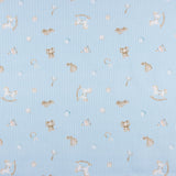 Piqué Algodão Brinquedos Bebé Azul Céu - Ribes y Casals