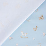 Piqué Algodão Brinquedos Bebé Azul Céu - Ribes y Casals