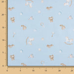 Piqué Algodão Brinquedos Bebé Azul Céu - Ribes y Casals