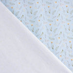 Piqué de algodão Ramitas Silvestres Azul - Ribes y Casals