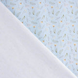 Piqué de algodão Ramitas Silvestres Azul - Ribes y Casals