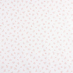 Piqué de algodão com mini flores rosa - Ribes y Casals