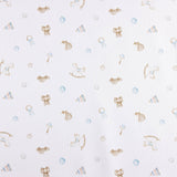 Piqué Algodão Brinquedos Bebé Azul - Ribes y Casals