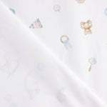 Piqué Algodão Brinquedos Bebé Azul - Ribes y Casals