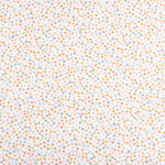 Piqué de algodão com mini flores multicoloridas - Ribes y Casals