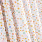 Piqué de algodão com mini flores multicoloridas - Ribes y Casals