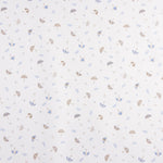 Guarda-chuva em algodão piqué azul e bege - Ribes y Casals