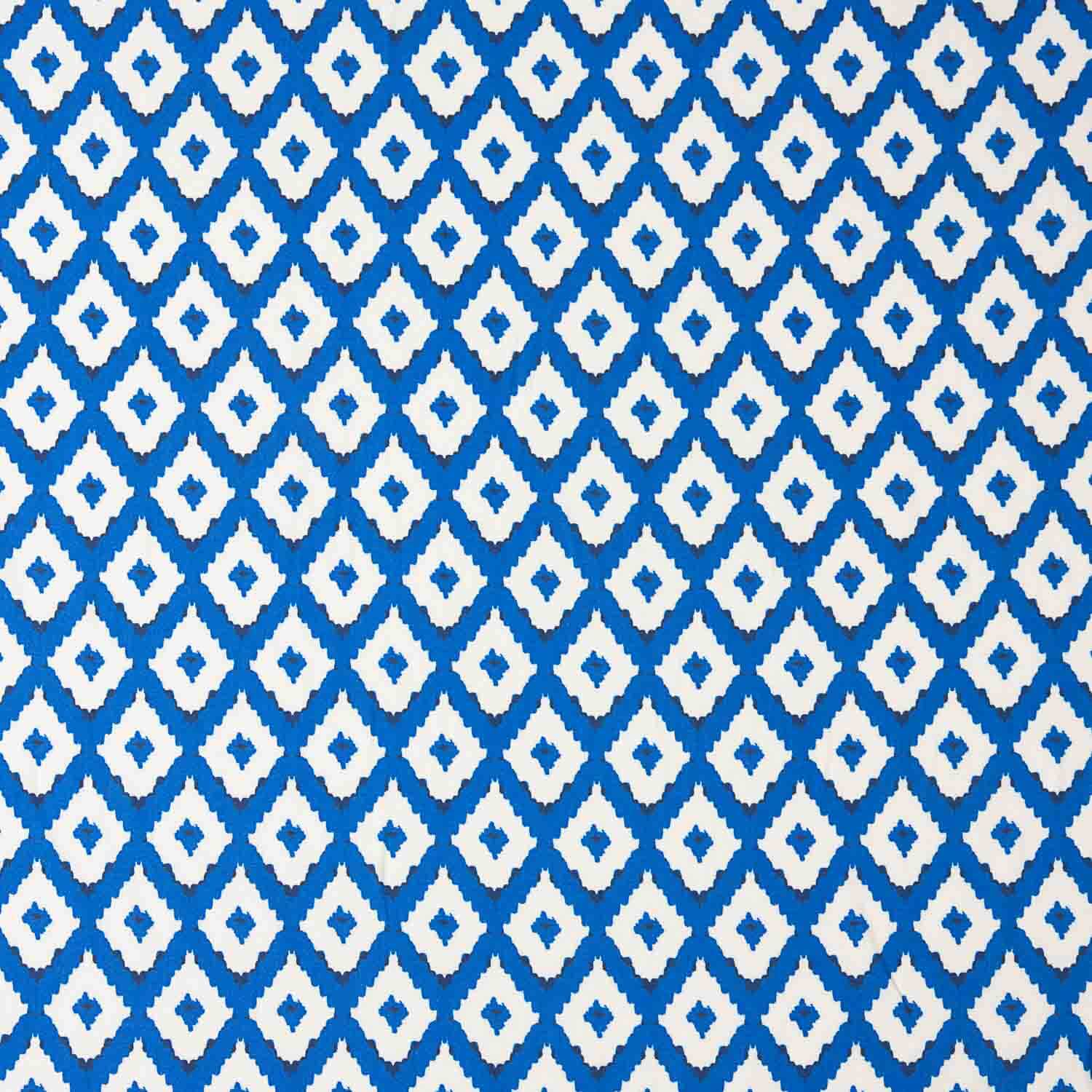 Viscose estampada Ikat azul - Ribes y Casals