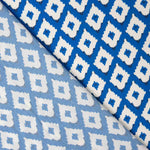Viscose estampada Ikat azul - Ribes y Casals