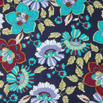 Viscose estampada Jardim Boémio Azul - Ribes y Casals