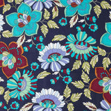 Viscose estampada Jardim Boémio Azul - Ribes y Casals