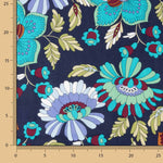 Viscose estampada Jardim Boémio Azul - Ribes y Casals
