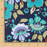Viscose estampada Jardim Boémio Azul - Ribes y Casals