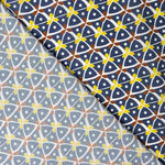 Viscose estampada Kaleido azul marinho - Ribes y Casals