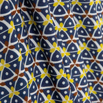 Viscose estampada Kaleido azul marinho - Ribes y Casals