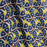 Viscose estampada Kaleido azul marinho - Ribes y Casals