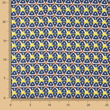 Viscose estampada Kaleido azul marinho - Ribes y Casals