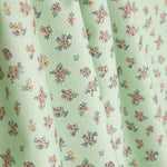 Percal estampado com florzinhas vintage verde-água - Ribes y Casals