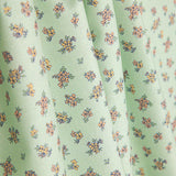 Percal estampado com florzinhas vintage verde-água - Ribes y Casals