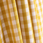 Popeline De Algodão Xadrez Maxi Ocre - Ribes y Casals