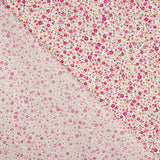 Popeline de algodão orgânico estampado Mil Flores Fúcsia - Ribes y Casals