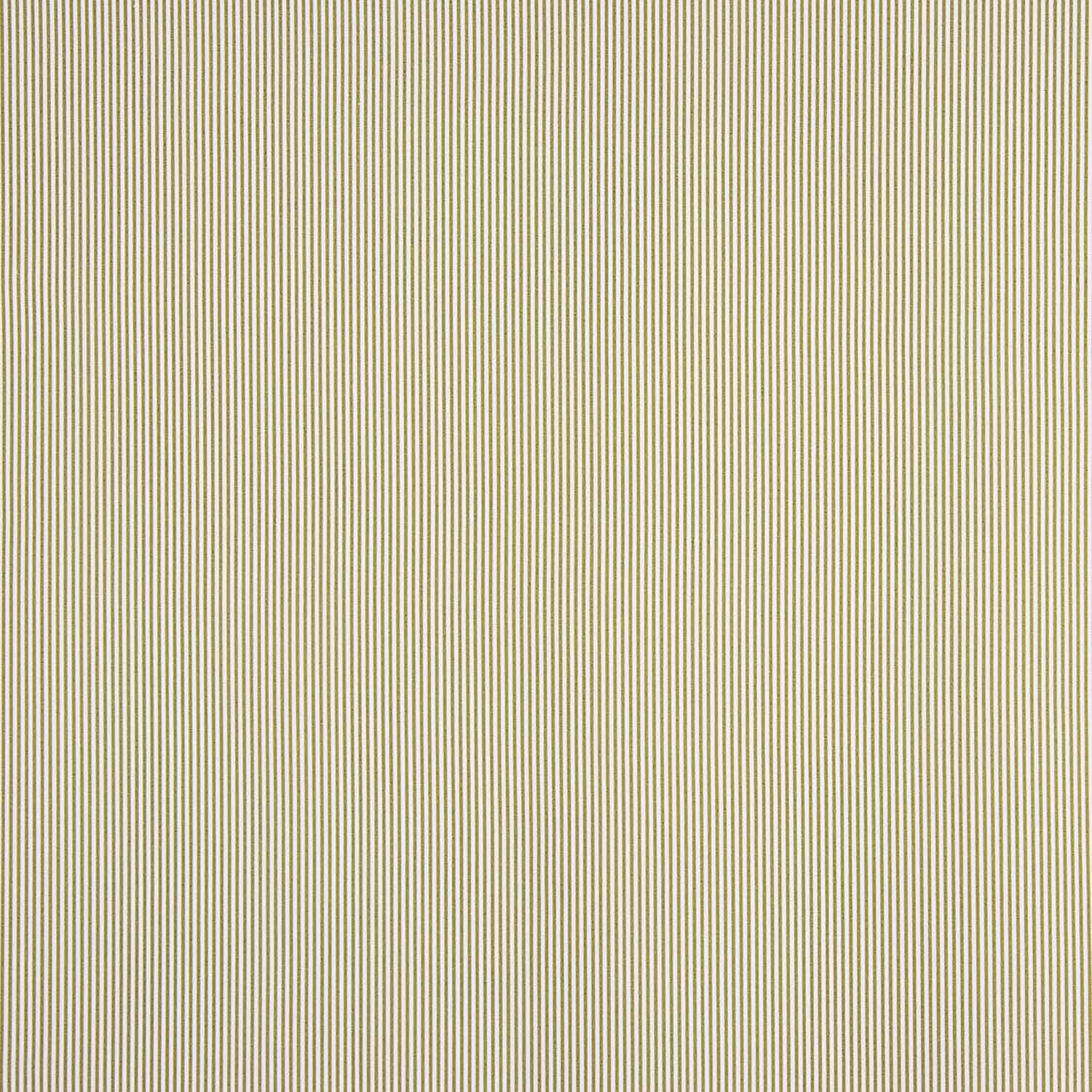 Popeline de algodão orgânico às riscas verdes e brancas - Ribes y Casals