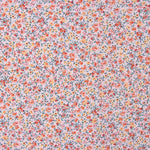 Popeline de algodão orgânico estampado com mil flores cor-de-rosa - Ribes y Casals