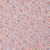 Popeline de algodão orgânico estampado com mil flores cor-de-rosa - Ribes y Casals