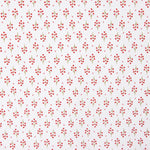 Popeline de algodão orgânico estampado com ramos vermelhos - Ribes y Casals