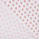 Popeline de algodão orgânico estampado com ramos vermelhos - Ribes y Casals