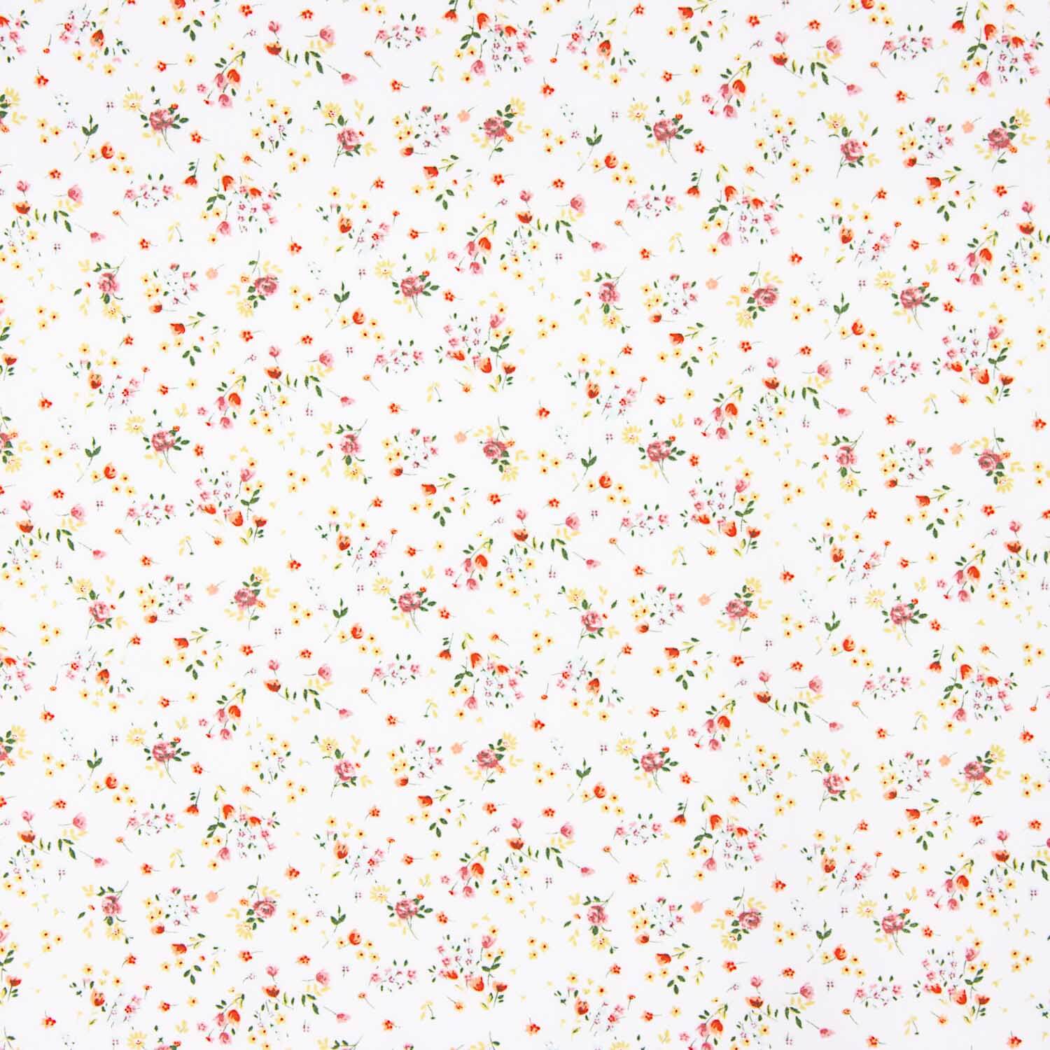 Popeline de algodão orgânico estampado com ramos silvestres - Ribes y Casals