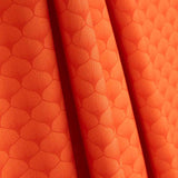 Popelina de Algodão Estampado com Leques Vermelho Coral - Ribes y Casals