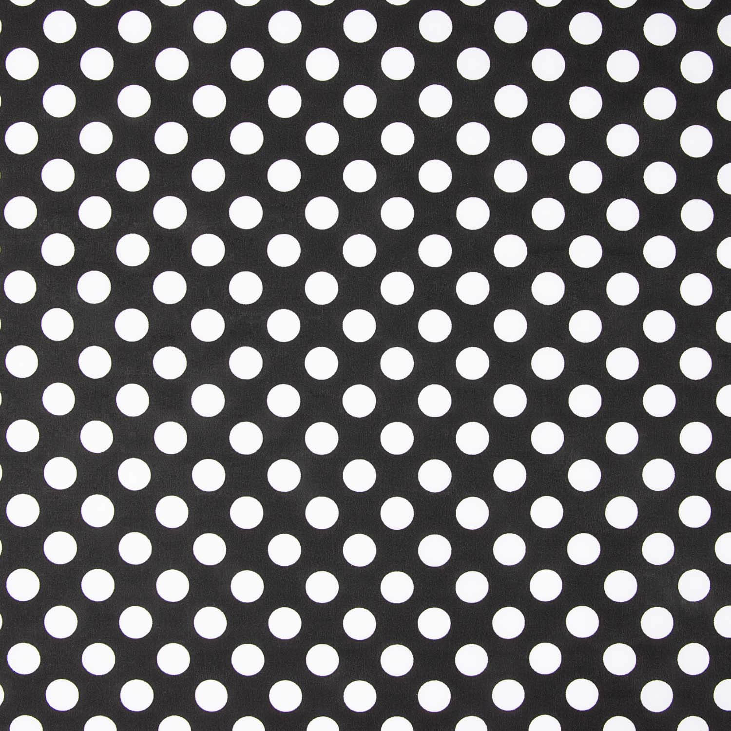 Popeline Bolas Flamenco Fundo Negro 15mm - Ribes y Casals