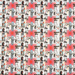 Popeline de algodão estampado com manga japonesa - Ribes y Casals