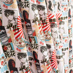 Popeline de algodão estampado com manga japonesa - Ribes y Casals