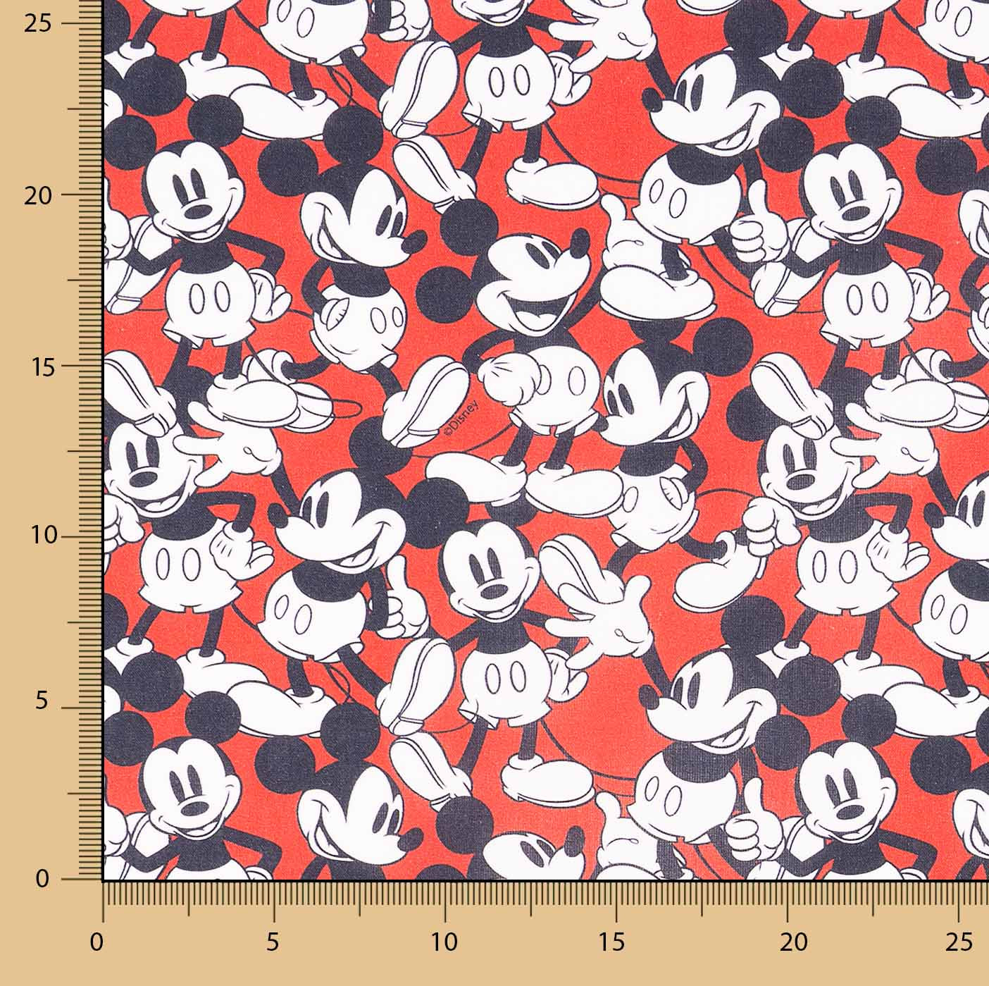 Popeline de algodão estampado Mickey Mouse - Ribes y Casals