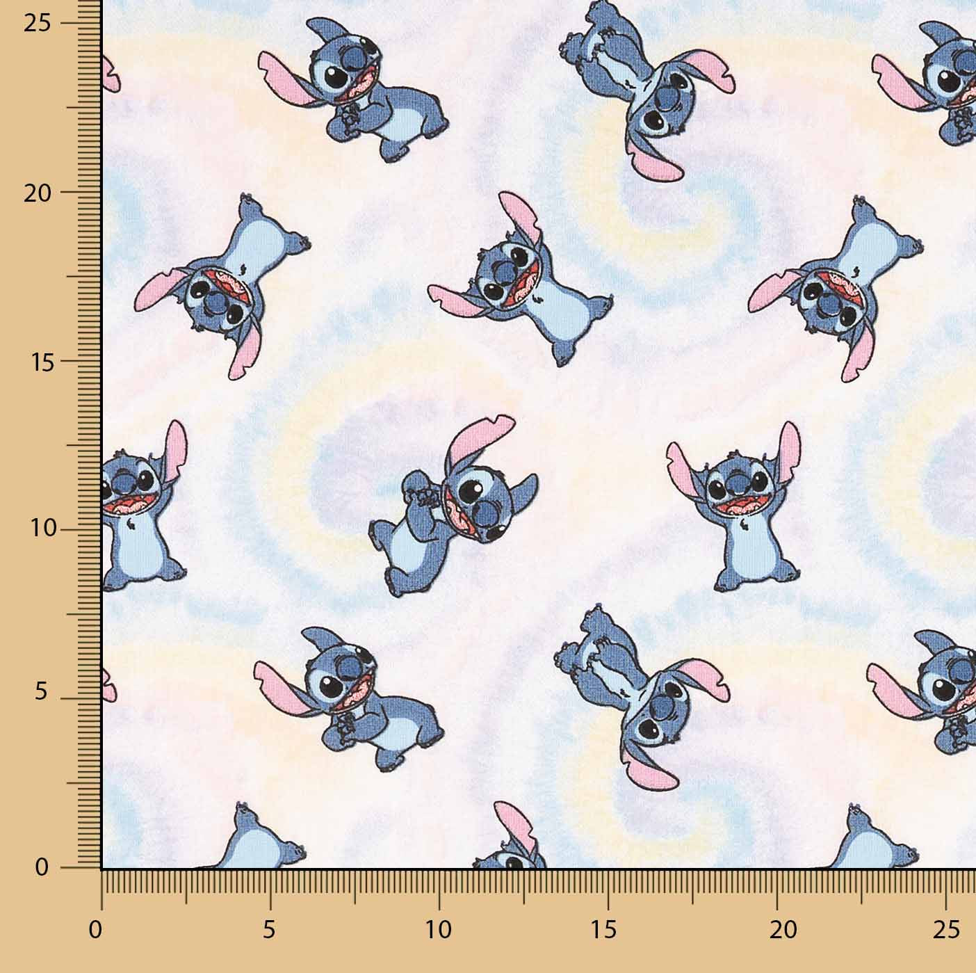 Popeline de algodão estampado Stitch - Ribes y Casals