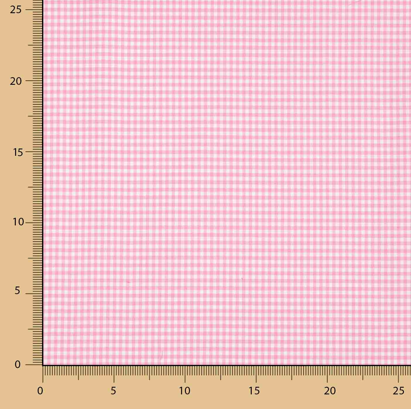 Xadrez Vichy Basic Rosa Mini 20 - Ribes y Casals