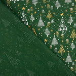 Popelina estampada «Bosque natalício verde» - Ribes y Casals