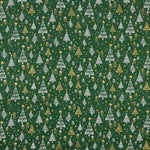 Popelina estampada «Bosque natalício verde» - Ribes y Casals