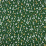 Popelina estampada «Bosque natalício verde» - Ribes y Casals