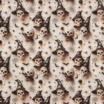 Popelina estampada com caveiras de Halloween - Ribes y Casals